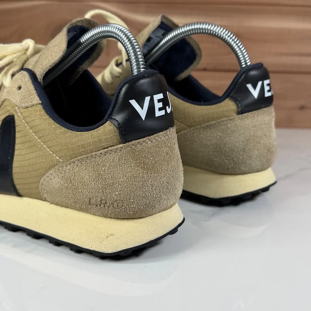 Veja Rio Branco Ripstop Dune Black Suede Leather Sneakers Women size US 9.5 - Picture 9 of 16